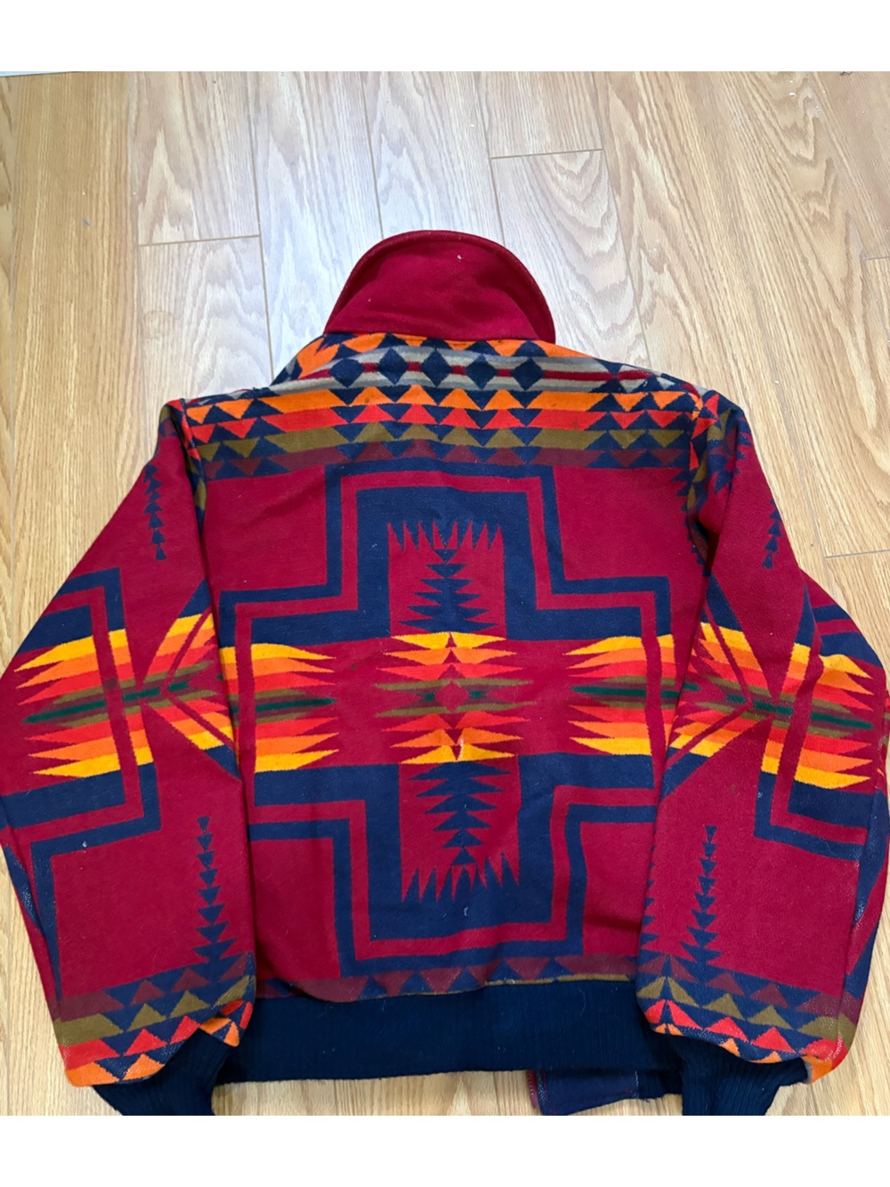 Pendleton High grade Western wear Aztec navajo red jacket size M - Picture 10 of 12